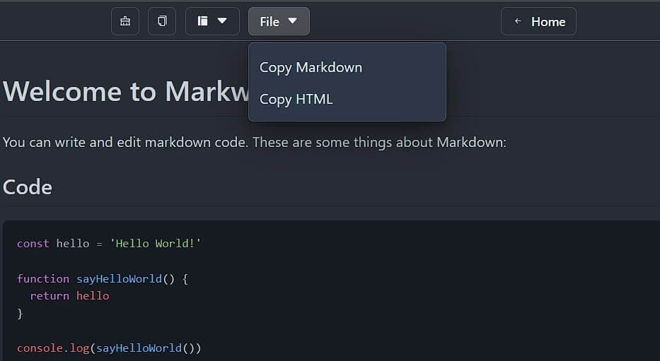 Markdown Editor